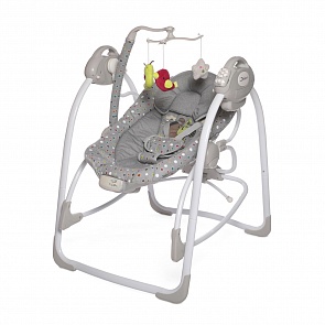 Электрокачели Jetem Flappy 2 в 1 с адаптером, цвет – Серый/Grey (Jetem, JM21_Grey)